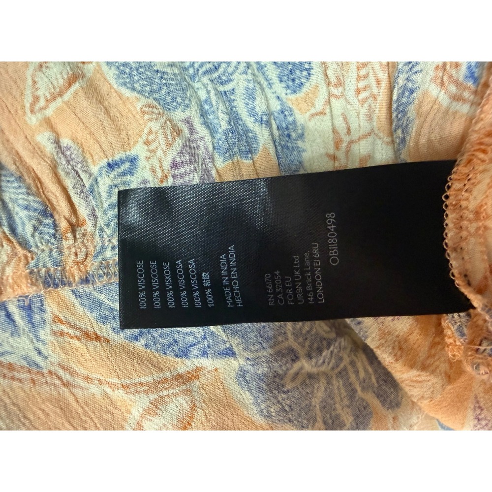 Urban Outfitters Floral Sundress Ruffle Hem Cottagecore Boho Size S‎ - Picture 8 of 9